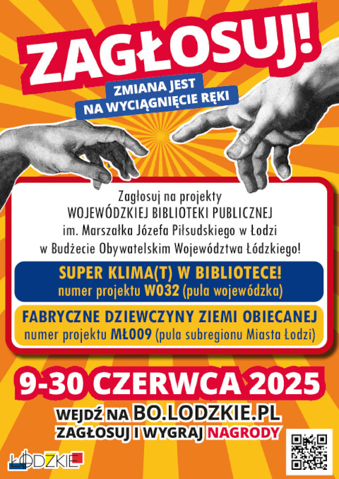 Budżet Obywatelski Województwa Łódzkiego – zagłosuj na projekty WBP w Łodzi!